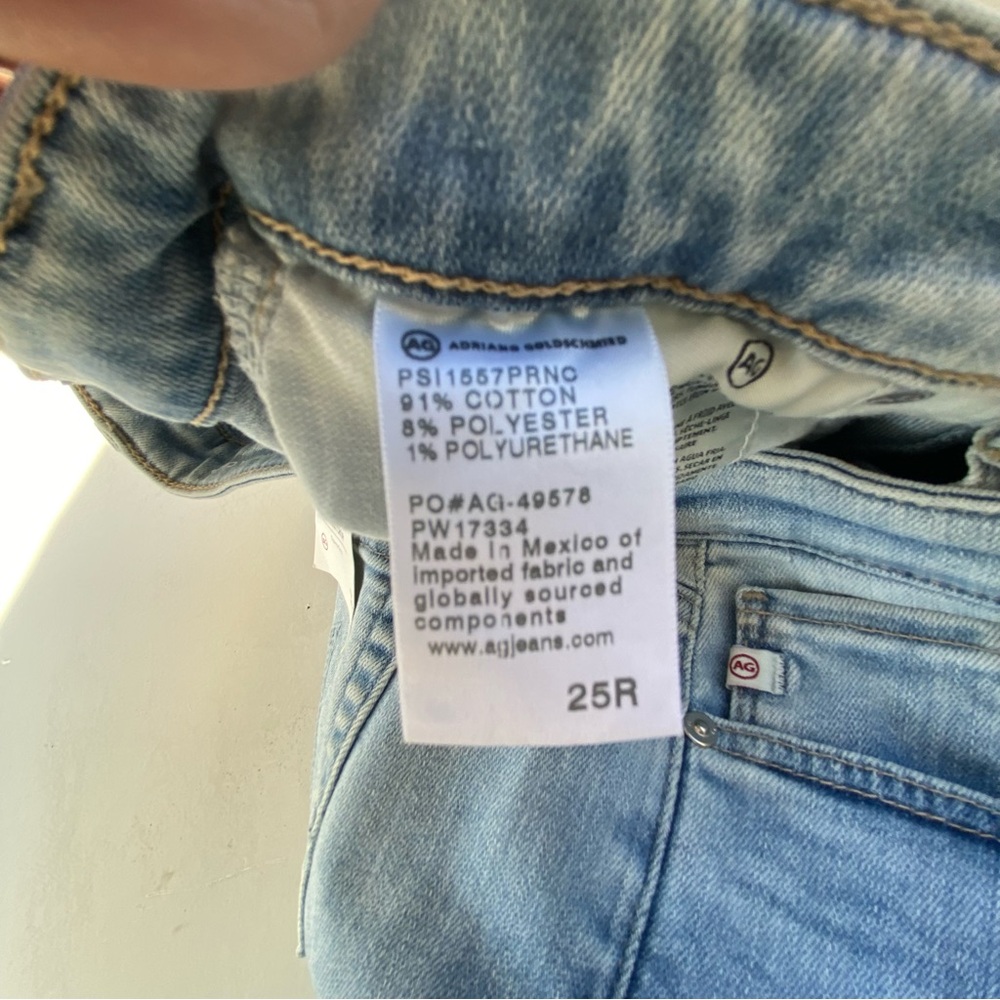 Adriano Goldschmied the Prima Crop Cigarette leg size 25 0 light wash new nwt - Picture 10 of 10